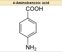 Para Amino Benzoic Acid Boiling Point: 340 A C