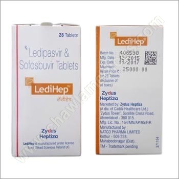 Ledihep - Green Film Coated Oval Tablet, 90mg Ledipasvir, 400mg Sofosbuvir | Effective CHC Treatment, Accurate Composition, Long Shelf Life, Low Side Effects