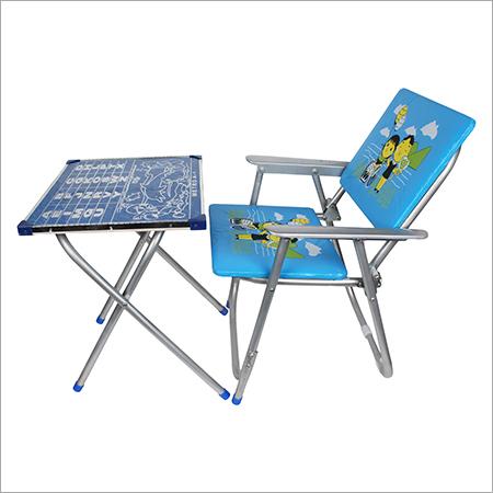 Blue Or Silver Kid'S Table Chair