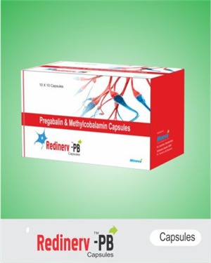 REDINERVE PB Capsule - Methylcobalamin 750 mcg + Pregabalin 75 mg | For Neuropathy, Diabetic Neuropathy, Postherpetic Neuralgia, Capsules
