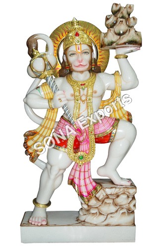 Bajrangbali Marble Statue