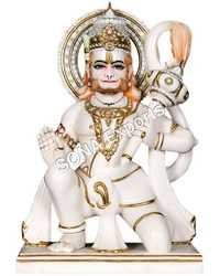 White Marble Hanuman Idols Pratima