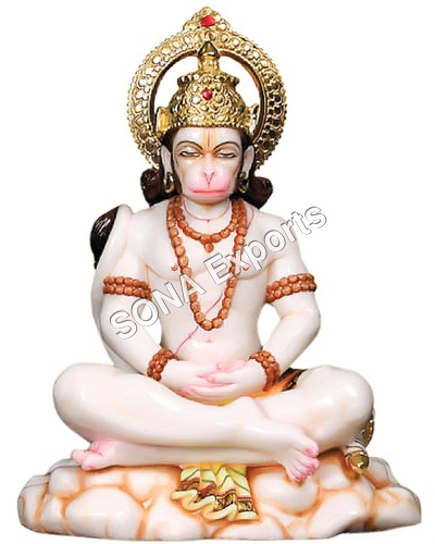 Marble Mediation Hanuman Murti