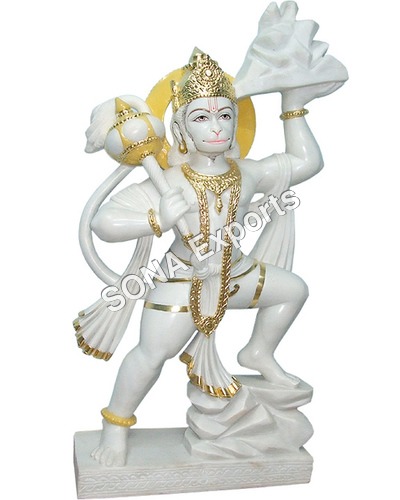 White Marble Hanuman Statue