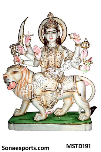 Marble Ambe Mata Statue
