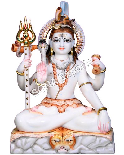 Marble Shiv Shankar Statue