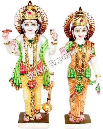 Lord Vishnu and Laxmi Statue