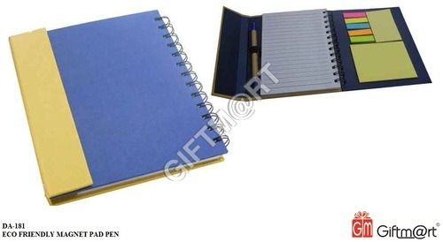 Black And Blue Eco Friendly Magnet Pad Pen