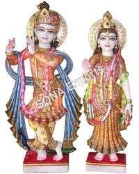 Radha Krishna Marble Statue