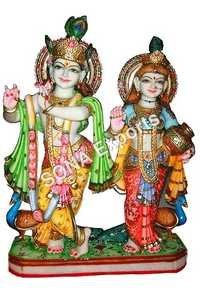 Marble Radha Krishna Statue
