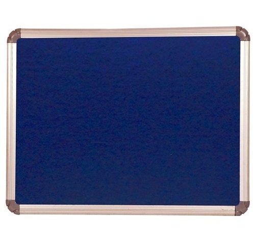 Metal Deluxe Notice Board Blue