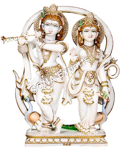 Marble Radha Krishna Sculpture