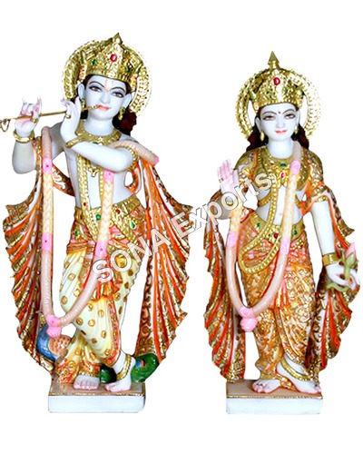 Marble Radha krishna Murti