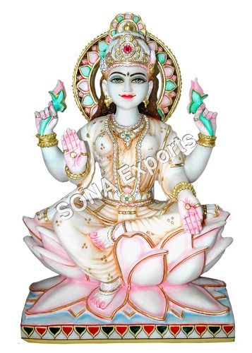 Marble Laxmi Sculpture