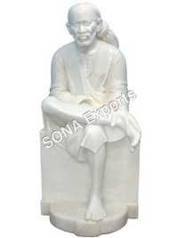 Makrana white marble Saibaba Statue