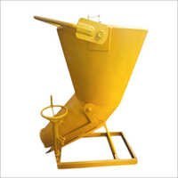 Concrete Bucket With Screw Jack - Mild Steel, 1000 X 1000 X 1500 Mm, Yellow | Easy To Carry, Rust Proof, Long Serving Life, Fine Finish