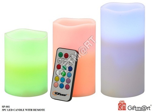 3PC Led Candle With Remote