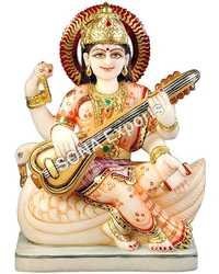 Marble Saraswati Statue