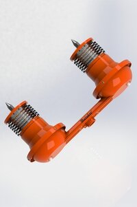 Led Twin Aviation Lighting - Color: Orange