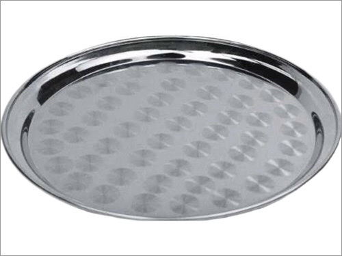S.S Round Tray With Silver Coin
