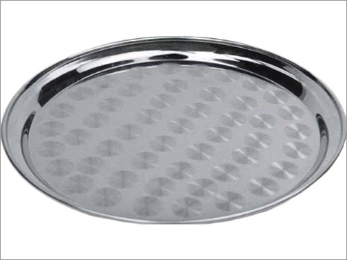 S.S Round Tray With Silver Coin S.S Round Tray With Silver Coin