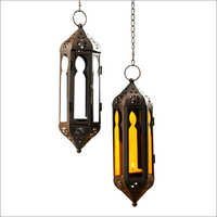 Brass Hanging Lantern - Adjustable Chain, Variable Dimensions | Elegant Design, Durable Material, Attractive Finish, Ambiance Enhancer, Versatile Use