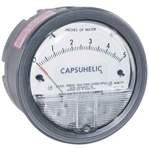 Capsuhelic Differential Pressure Gage