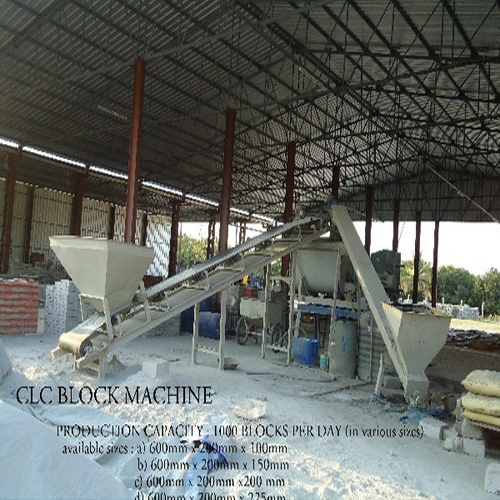 CLC Block Making Machine - Steel Material, Large Dimensions, Electric Power | Automated Process, High Output, Durable Design, Easy Operation, Low Maintenance, Precise Molding, Versatile