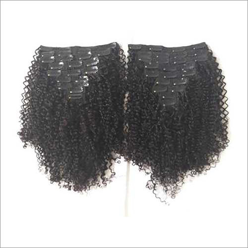 Kinky Curly Clip in Human Hair Extension 1B 30  Ubuy India