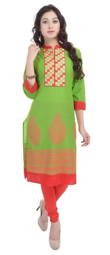 Green Cotton Kurti New