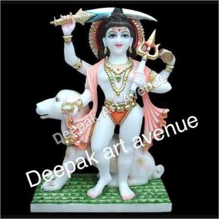 God Marble Statue Bhairav