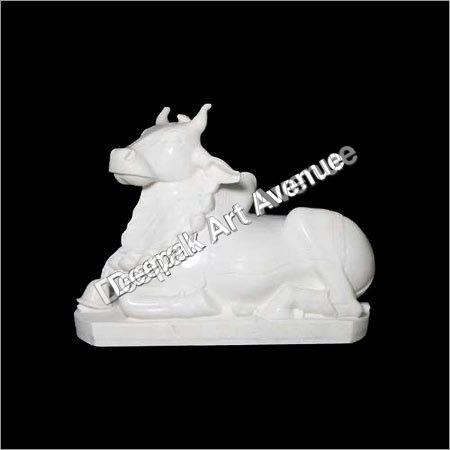 Marble Nandi Statue