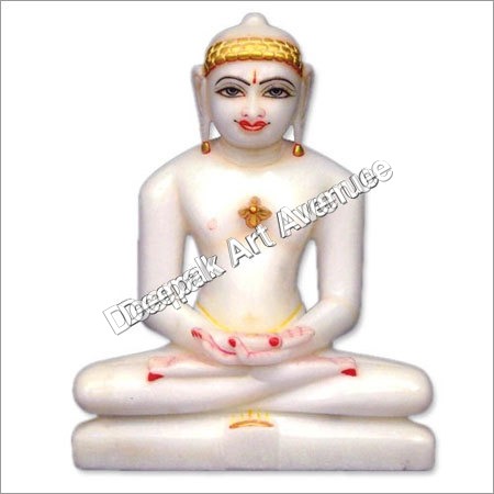 Marble Mahavir Swami Statue