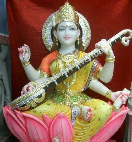 Marble Saraswati Statues