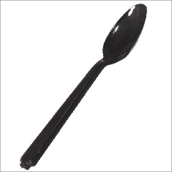 Black Plastic Spoon