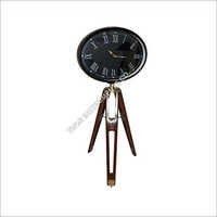 Vintage Clock With Tripod