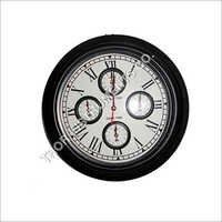 Wooden Wall Clock World Time Home Decorative