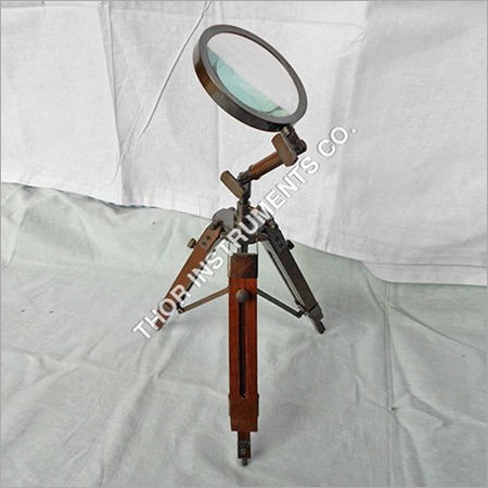 Vintage Antique Bronze Magnifier Brown Tripod By THOR INSTRUMENTS CO.