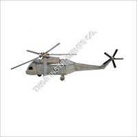 WELDED ARTWORK AVIATION HELICOPTER DECOR