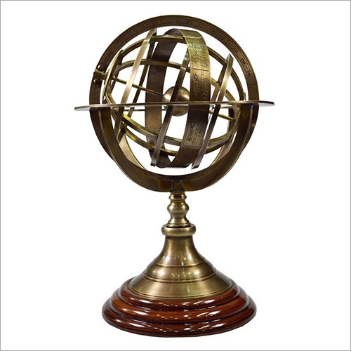 Decorative Item Antique Brass Armillary Sphere 30 x 19 x 19 cm