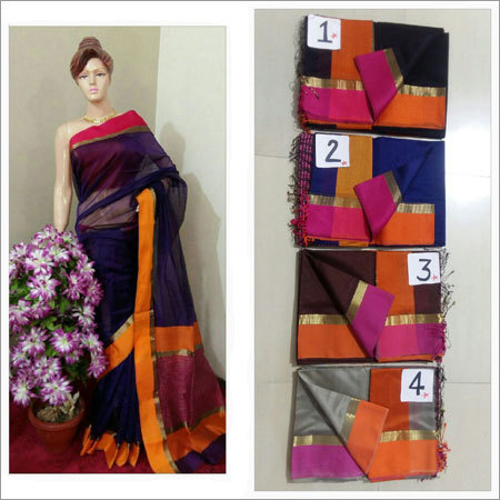 Multicolor Handloom Designer Sarees