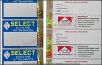 Printed Label With Hologram Strip