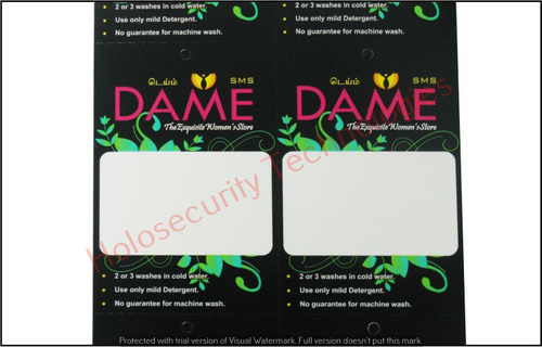 Printed Synthetic Tag