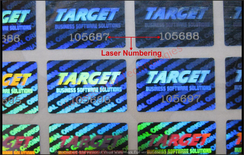 Laser Holograms Sticker