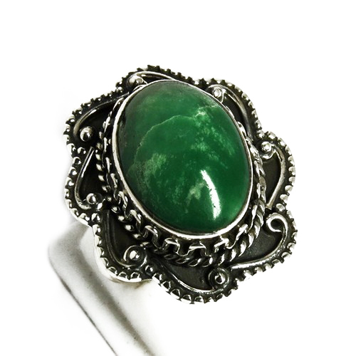 Oxidized Turquoise 925 Sterling Silver Bezel Gemstone Ring Gender: Women