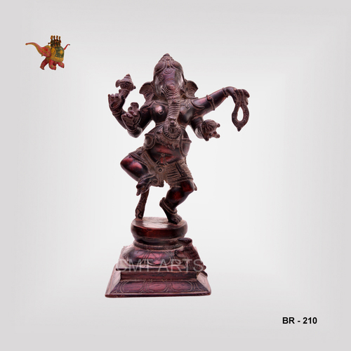 Brass Standing Ganesha Dimension(L*W*H): 8" Inch (In)