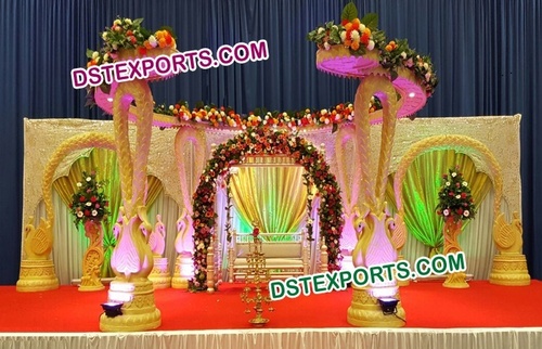 Antique Wooden Carved Mandap