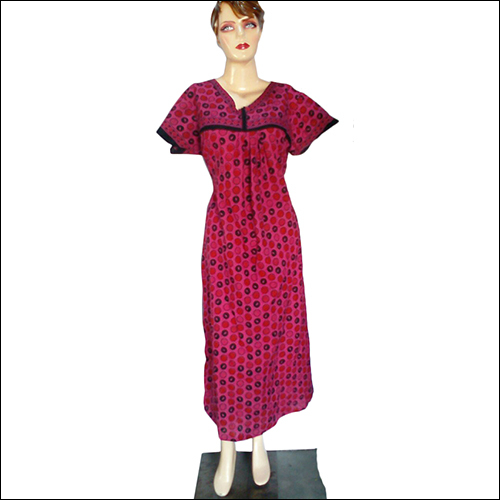 Pink Cotton Nighty