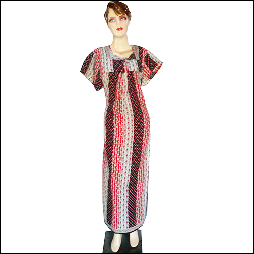 Cotton Nighty - Multi Color Nightgown for Women, Short Sleeves, Available in L, M, XL, XXL, Suitable for All Seasons