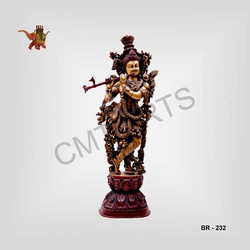Brass Krishna Dimension(L*W*H): 29" Inch (In)